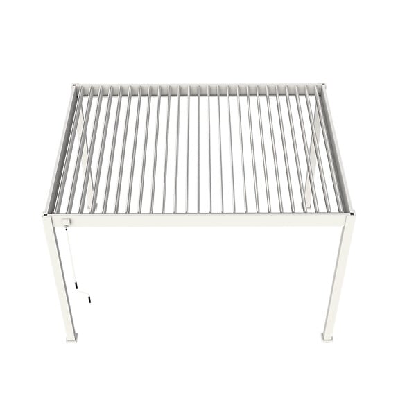 OMBREA - Pergola bioclimatique autoportante 3x4m - Blanc - OMBREA VS - large
