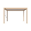 OMBREA - Pergola bioclim. autoportante 3x4m bois et blanc OMBREA VS - vignette