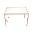 OMBREA - Pergola bioclim. autoportante 3x4m bois et blanc OMBREA VS - vignette