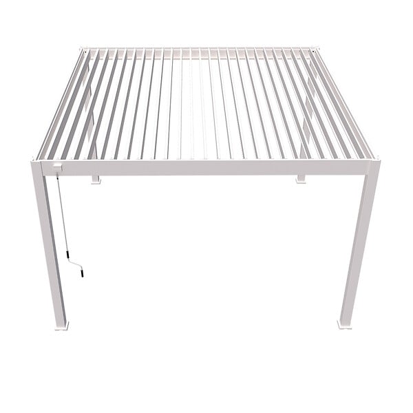 OMBREA - Pergola bioclimatique autoportante 4x4m - Blanc - OMBREA VS - large