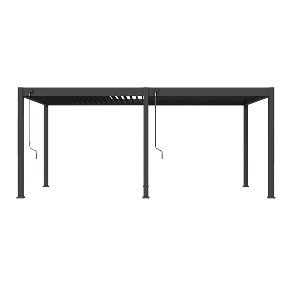 OMBREA - Pergola bioclimatique autoportante Anthracite - OMBREA VS - 3x6m - large