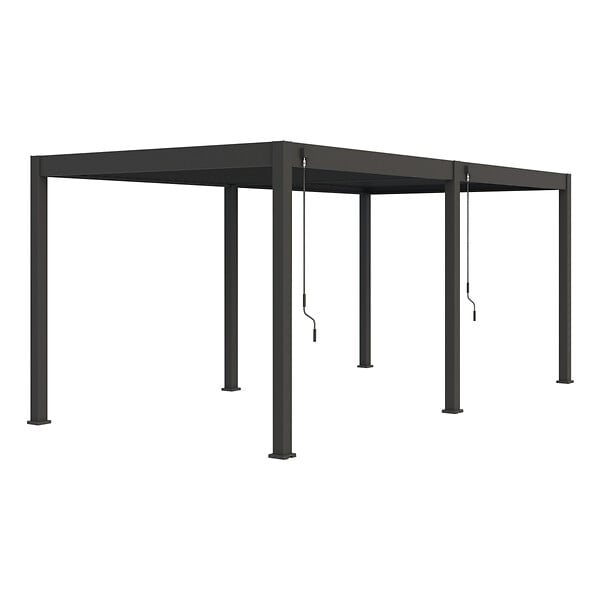 OMBREA - Pergola bioclimatique autoportante Anthracite - OMBREA VS - 3x6m - large