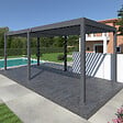 OMBREA - Pergola bioclimatique autoportante Anthracite - OMBREA VS - 3x6m - vignette