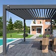 OMBREA - Pergola bioclimatique autoportante Anthracite - OMBREA VS - 3x6m - vignette