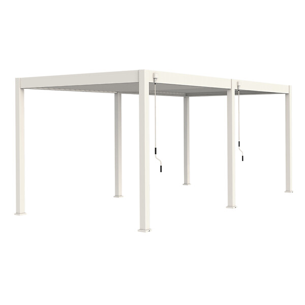OMBREA - Pergola bioclimatique autoportante 3x6m - Blanc - OMBREA VS - large