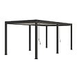 OMBREA - Pergola bioclimatique autoportante - Anthracite et blanc - 3x6m - vignette