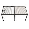 OMBREA - Pergola bioclimatique autoportante - Anthracite et blanc - 3x6m - vignette