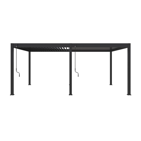OMBREA - Pergola bioclimatique autoportante Anthracite - OMBREA VS - 4x6m - large