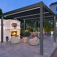 OMBREA - Pergola bioclimatique autoportante Anthracite - OMBREA VS - 4x6m - vignette