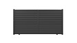 ELSEALU - Portail coulissant Kira - Aluminium - Gris - 325x171,2cm - vignette