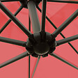 OVIALA - Parasol déporté 3x3m et 4 dalles à remplir acier rouge - Genova - vignette