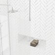 AURLANE - Paroi de Douche 100x200cm Verre Transparent - Profilé + Barre Plafond Chrome - FREEDOM 2 CHROMED - vignette