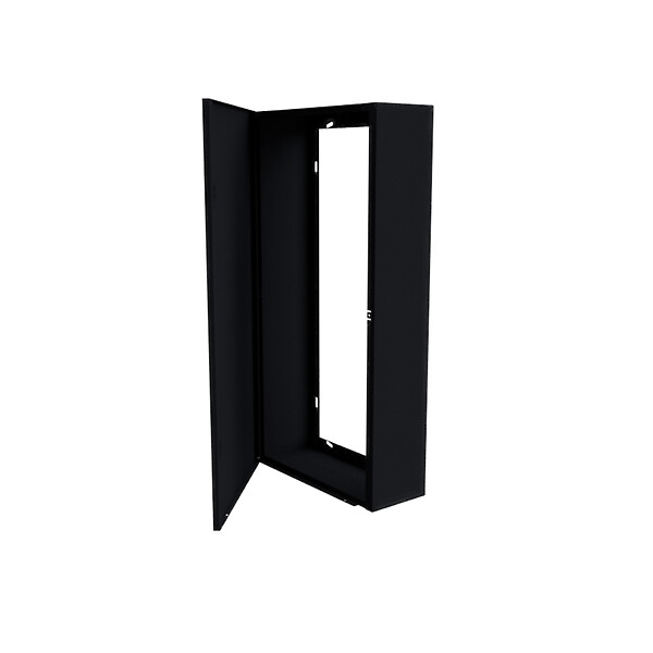 ATOLE - Coffret tableau électrique ATOLE 13 modules en acier noir  - H. utile : 980 mm - large