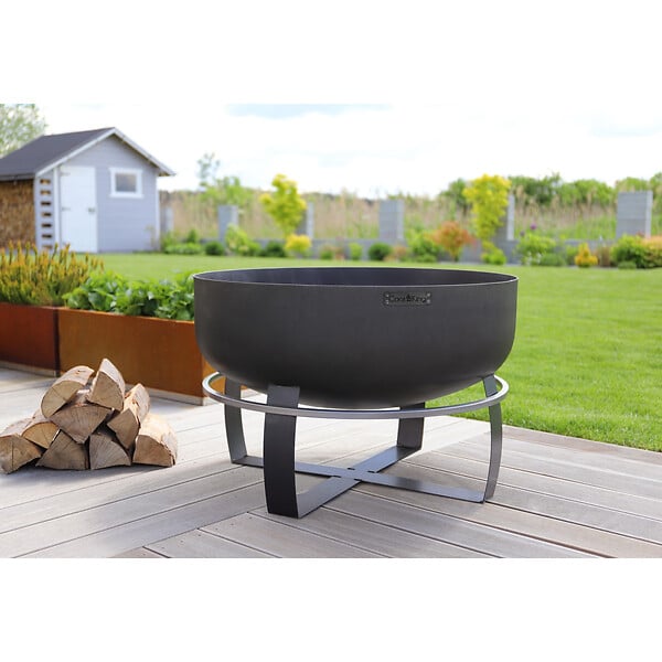COOK KING - Braséro de jardin XXL VIKING en acier de 80cm de diamètre avec finition de haute qualité - large