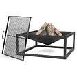 COOK KING - Braséro de jardin SQUARE en acier de 70x70 cm avec finition de haute qualité - vignette