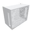 ATOLE - Cache Climatisation  en aluminium thermolaqué , Taille 1 : H. 80 x L. 100 x P. 54 cm, Baroque , Blanc - vignette