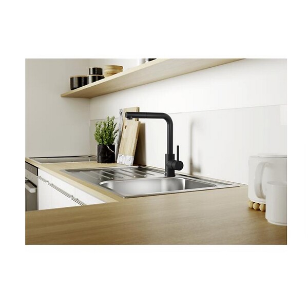 BLANCO - mitigeur évier avec douchette noir mat - 526660 - large