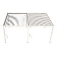 OMBREA - Pergola bioclimatique autoportante - Blanc - 4x6m - vignette