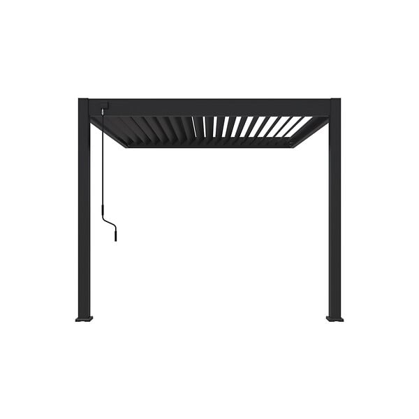 OMBREA - Pergola bioclimatique adossée 3x3m - Anthracite - OMBREA VS - large