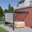 OMBREA - Pergola bioclimatique adossée 3x3m - Anthracite - OMBREA VS - vignette
