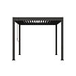 OMBREA - Pergola bioclimatique autoportante 3x3m - Anthracite - VS - OMBREA - vignette
