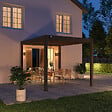 OMBREA - Pergola bioclimatique autoportante 3x3m - Anthracite - VS - OMBREA - vignette