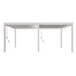 OMBREA - Pergola bioclimatique autoportante - Blanc - 4x6m - vignette