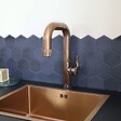 ESSEBAGNO - Luisa évier 1 cuve seule 55x45 en inox cuivre brossé - vignette