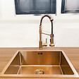 ESSEBAGNO - Luisa évier 1 cuve seule 55x45 en inox cuivre brossé - vignette