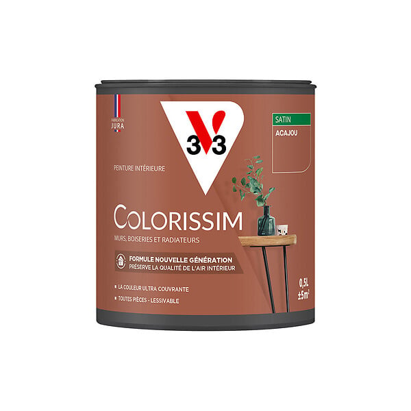 V33 PEINTURE - Peinture Colorissim satin Acajou 0L5 - large