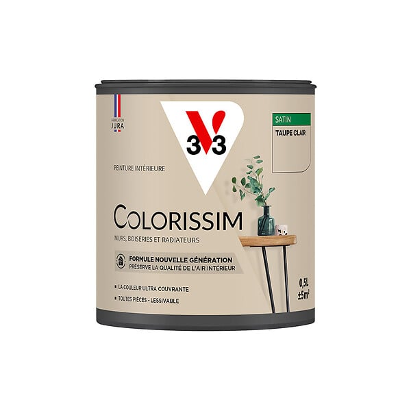 V33 PEINTURE - Peinture Colorissim satin Taupe clair 0L5 - large