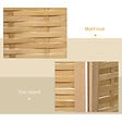 HOMCOM - Paravent intérieur séparateur de pièce pliable 4 panneaux dim. 160L x 170H cm bois bambou - vignette