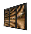 HABRITA - Ventelles aluminium mobiles couleur imitation bois pour côté 3.60m - vignette
