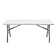 OVIALA - Table pliante 180 cm blanche en PEHD - 8 places - Rekkem - vignette