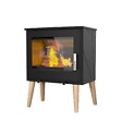 SUPRA - Poêle à bois USKO 8.7KW en fonte - étanche - eco design - vignette