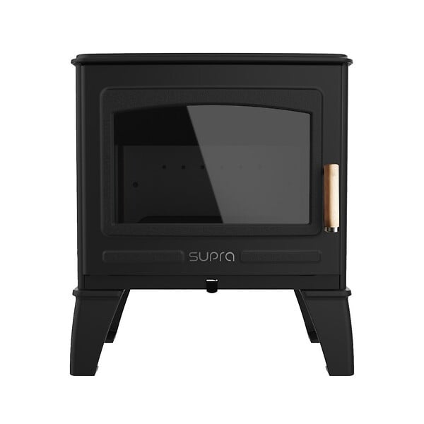 SUPRA - Poêle à bois GEORGES 6,7KW en fonte - eco design - large