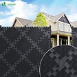 VOUNOT - Kit de lamelles occultantes PVC brise vue 300m x 4.7cm avec 600 clips Noir - vignette