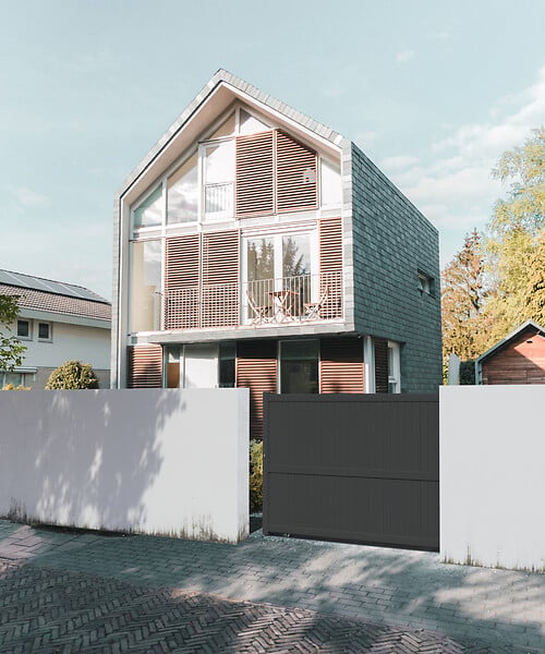 ELSEALU - Portail coulissant Elio - Aluminium - Gris - 375x180cm - large