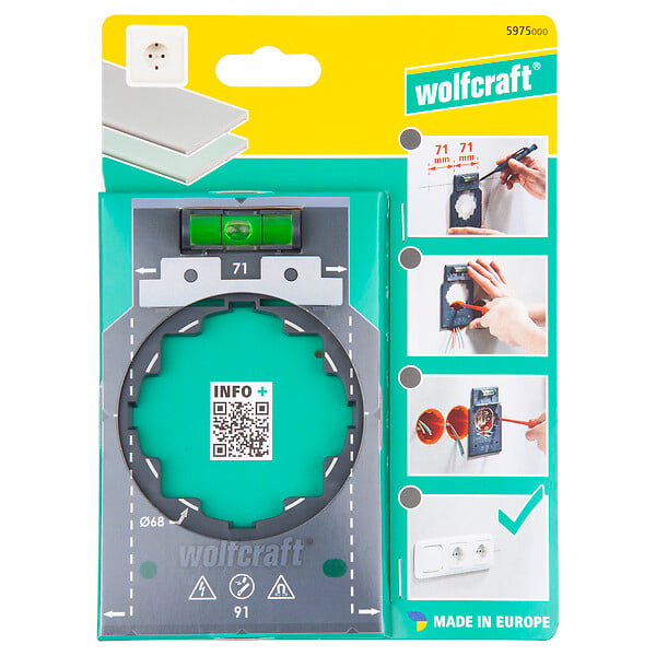 WOLFCRAFT - Gabarit de marquage et d'alignement - large