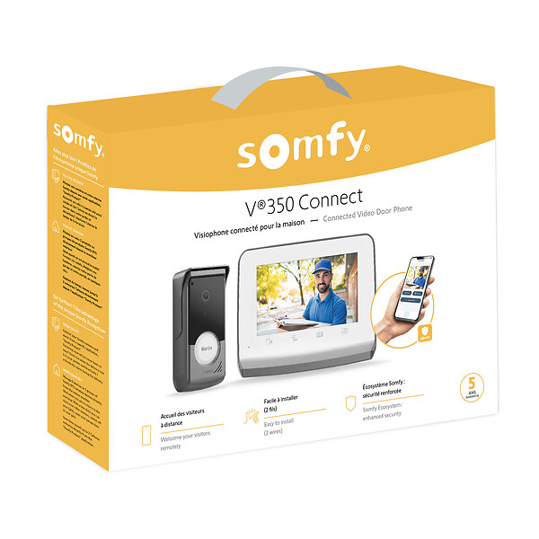 SOMFY - Somfy 1871229 - Interphone connecté, Visiophone V®350 Connect - large