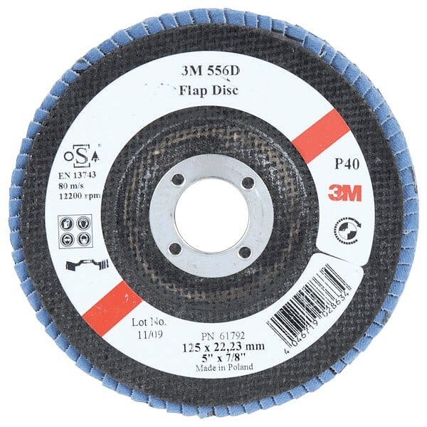 3M - Disque à  lamelles bombé 566A 125mm G40 - 3M ABRASIFS - 65033 - large