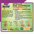 ACTO - Spirales bois compressé citronnelle - vignette