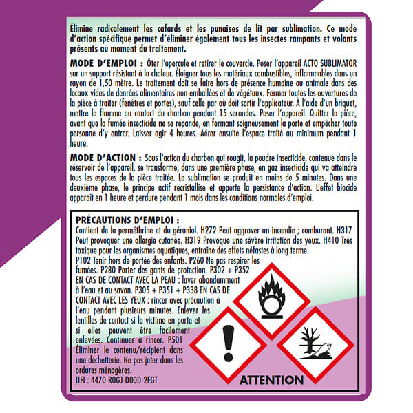 ACTO - Sublimator special cafards - large
