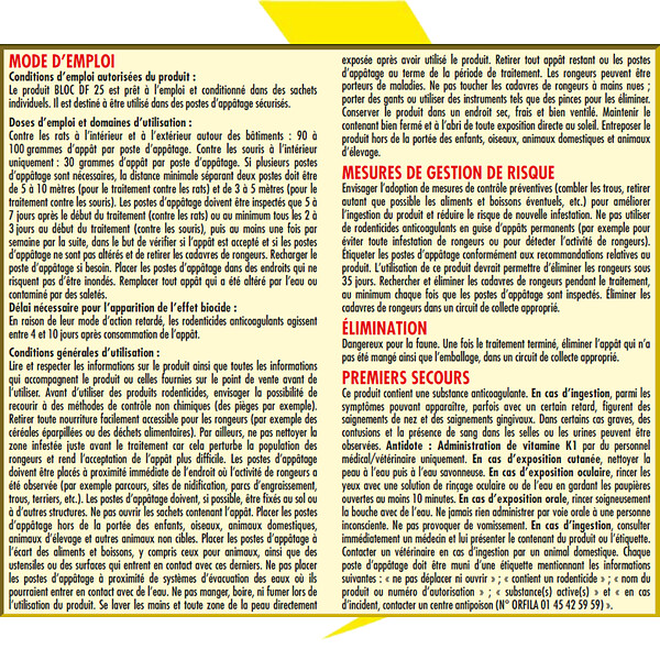 ACTO - Blocs appâts rats - souris - large