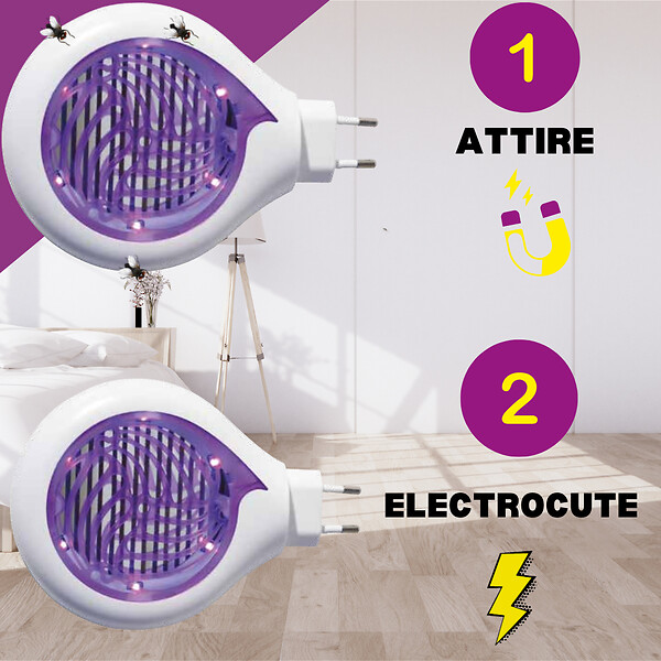 ACTO - Grill insectes lampe led u.v. - large