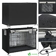 VOUNOT - Cage pour chien pliable avec 2 portes verrouillable plateau amovible et housse de protection 92x58x64cm - vignette