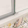 AICA SANITAIRE - AICA Porte de douche pivotante 100x195cm en 6mm verre de sécurité anticalcaire avec barre de fixation - vignette