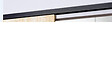 GD MENUISERIES - Porte Coulissante Telia Noir Vitrée H204 x L73 cm, Rail Alu bandeau noir, Coquilles - vignette