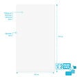 AURLANE - LOT de 3 Panneaux Muraux pour salle de bains en Aluminium Blanc - 120x210cm - WALL'IT - vignette