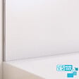 AURLANE - LOT de 5 Panneaux Muraux pour salle de bains en Aluminium Blanc - 120x210cm - WALL'IT - vignette